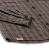 Waimea Heavyweight Overshirt | Brown Charcoal Palaka | Western Aloha