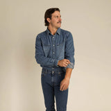 Yoakam Pearl Snap Shirt | Classic Denim | Sendero Provisions Co.