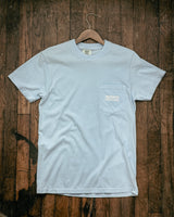 Graphic Pocket Tee | Heights Feed & Seed | Hydrangea Blue | Manready Mercantile