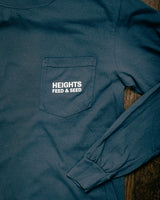 Graphic L/S Tee | Heights Feed & Seed | Midnight | Manready Mercantile