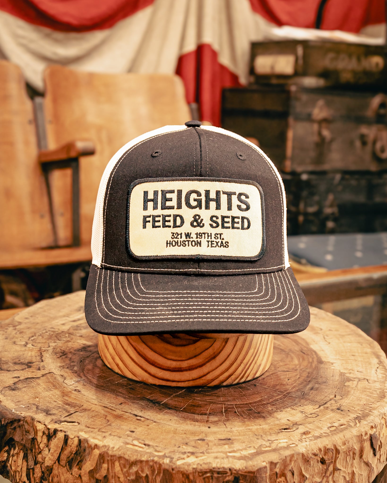 112 Richardson Hat | Heights Feed & Seed | Navy & Cream | Manready