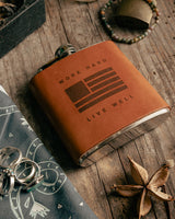 Flask | Work Hard Live Well | Tactile Craftworks