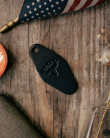 Leather Motel Key Tag | Longhorn | Manready Mercantile