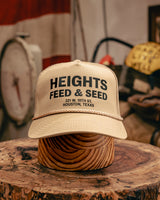 Printed Trucker Hat | Heights Feed & Seed | Manready Mercantile