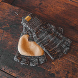 Fingerless Gloves | Desert & Natural Deerskin | Bradley Mountain