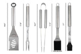 Jim Beam 5pc Stainless Steel Grilling tool Set