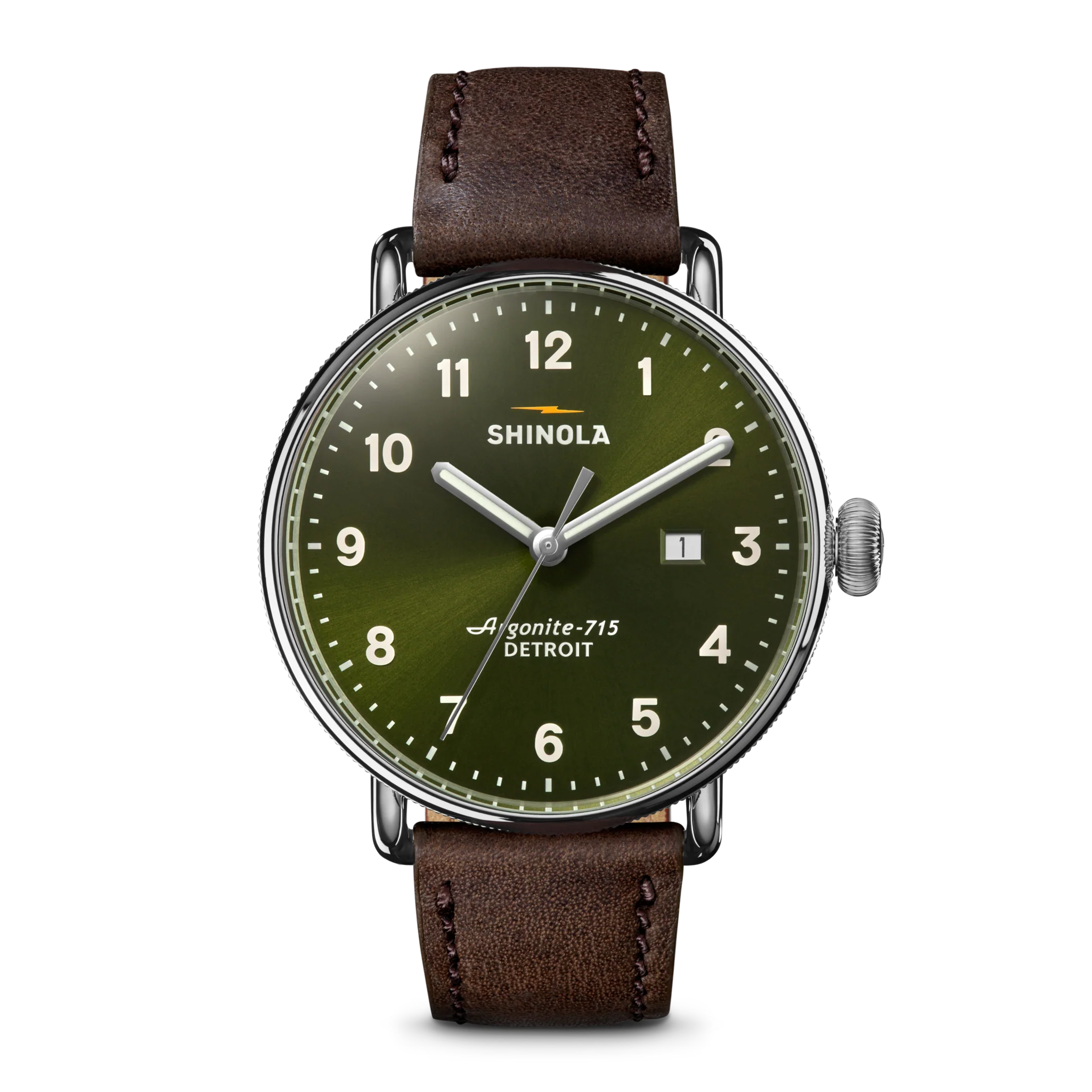 ローライフファクトリーcabanel The Canfield 43mm | Dark Olive | Shinola Detroit – Manready Mercantile