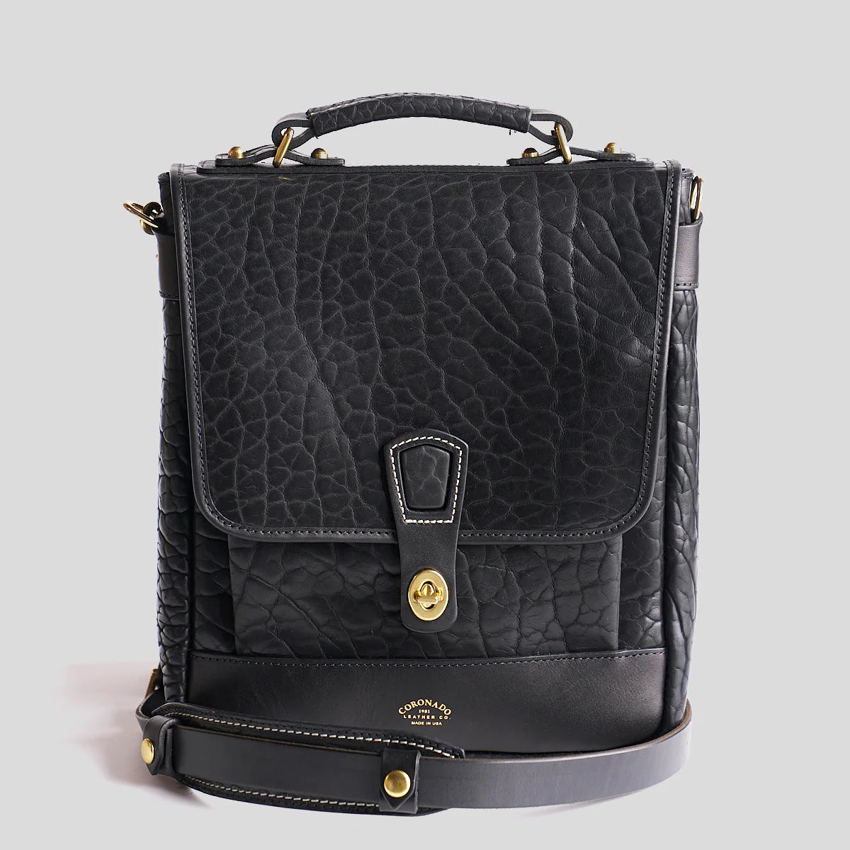 Bison Crossbody #522 | Black | Coronado Leather – Manready Mercantile
