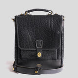 Bison Crossbody #522 | Black | Coronado Leather
