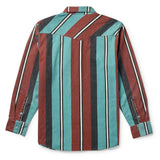 Amarillo L/S Shirt | Turquoise Stripe | Seager Co.