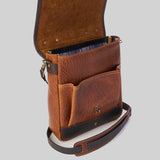 Bison Crossbody #522 | Walnut | Coronado Leather