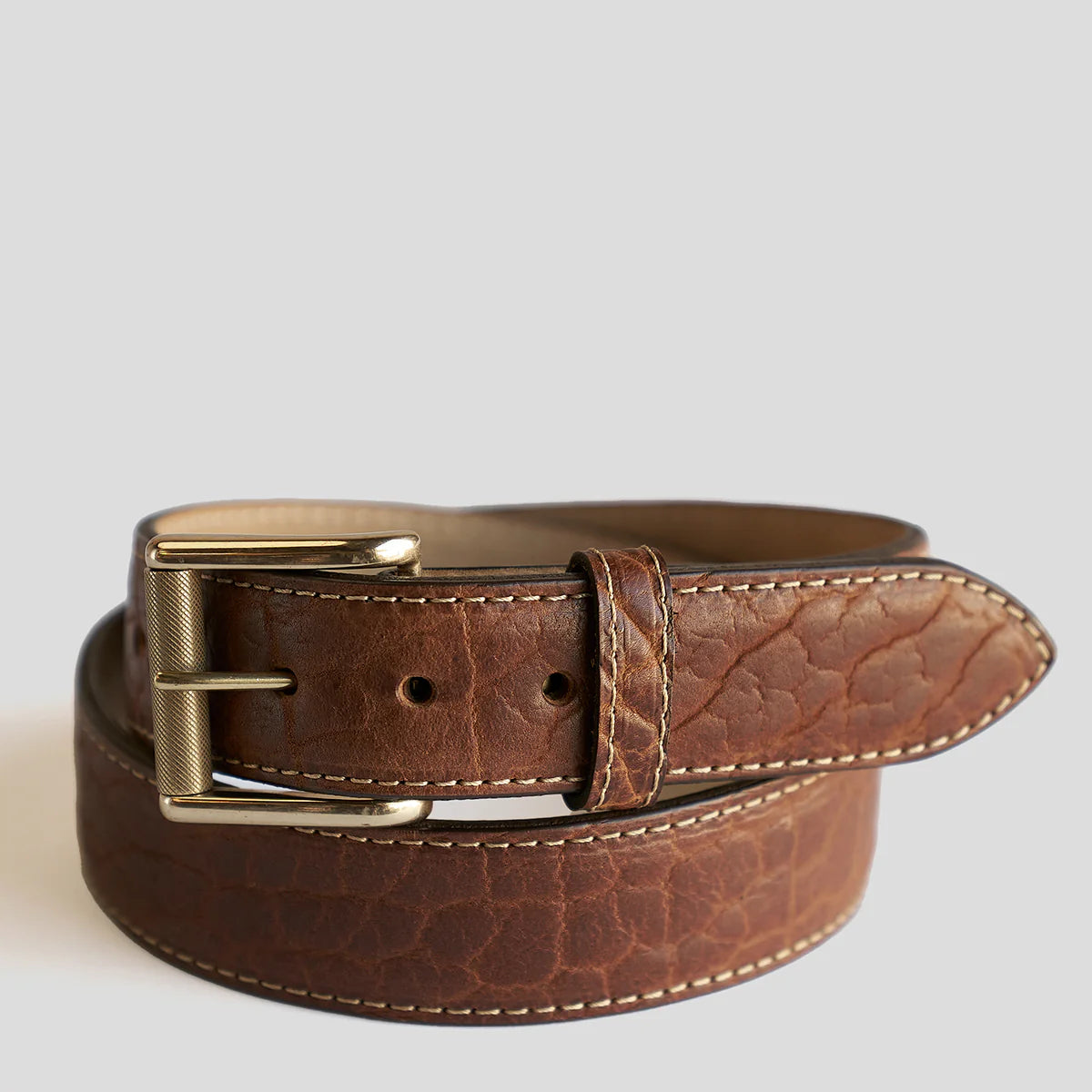Sedona Bison Belt #100 | Walnut | Coronado Leather – Manready Sedona Bison Belt #100 | Walnut | Coronado Leather – Manready
