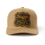 Badge Snapback | Khaki | Seager Co.