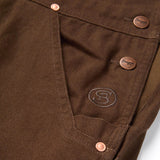 Bison Double Knee Overall | Tobacco | Seager Co.
