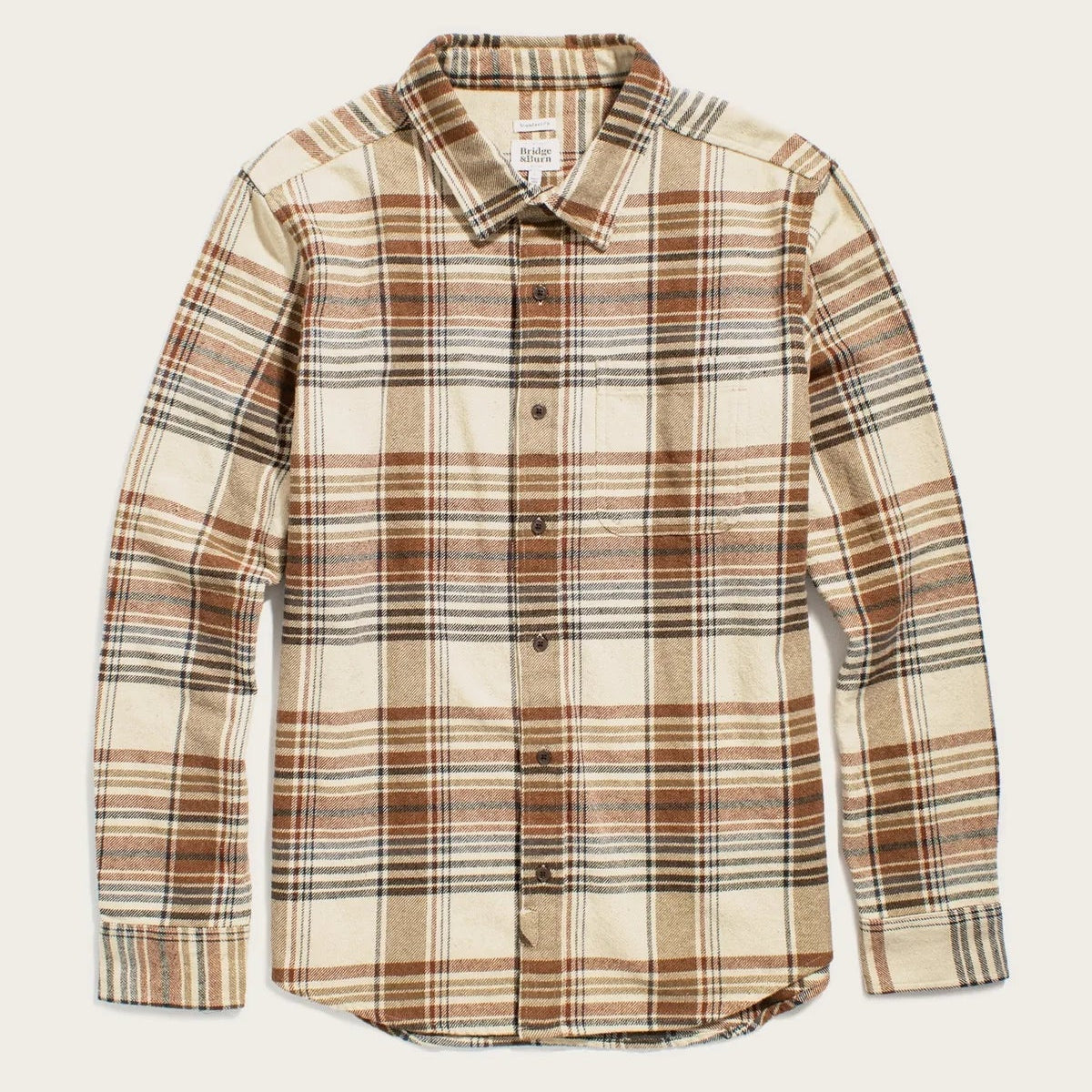 Larson Shirt | Latte Plaid | Bridge & Burn – Manready Mercantile