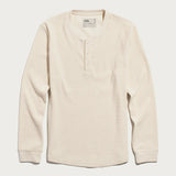 Recycled Waffle Henley | Ivory | Bridge & Burn