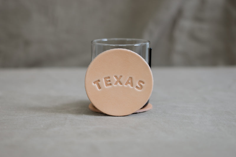 Leather Coaster | Texas | Manready Mercantile
