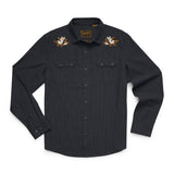 Crosscut Deluxe Snapshirt | Orange Blossoms : Antique Black | Howler Bros