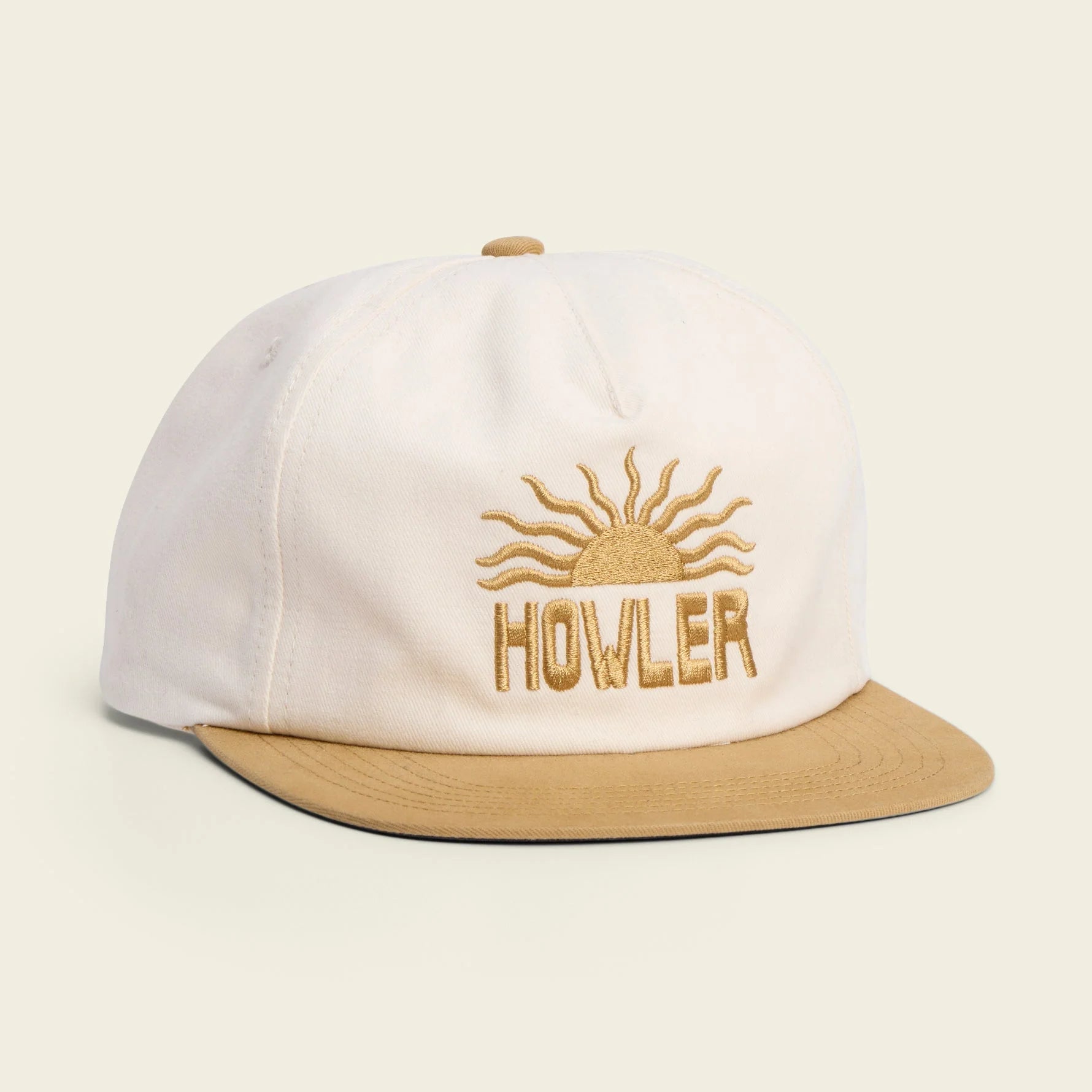 El Sol Snapback | White & Gold | Howler Bros – Manready Mercantile