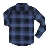 Durango Flannel Pearlsnap Shirt | Woodrow Plaid : Midnight | Sendero Provisions Co