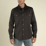 Wyatt Western Pearl Snap Solid Shirt | Basalt | Sendero Provisions Co