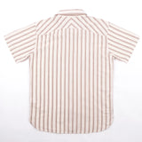 Calico S/S Shirt | Brown Stripe | Freenote Cloth