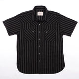 Calico S/S Shirt | Black Stripe | Freenote Cloth