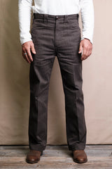 Duster Pant | Brown Stripe | Freenote Cloth