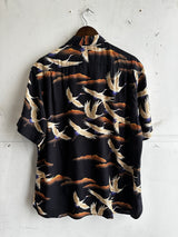 Hawaiian Shirt | Black Crane | Freenote Cloth