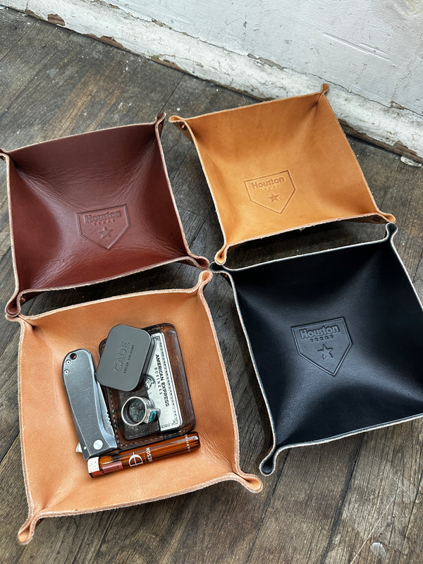 Leather Valet Tray | Houston Home Plate | Manready Mercantile