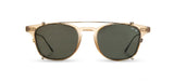 Kennedy City Sunglasses | Ivory & Brazed Steel | G15 Polarized | Shwood x Iron & Resin
