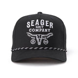 Longhorn Snapback | Black | Seager Co.