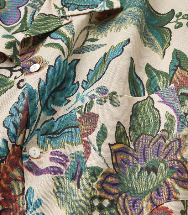 Botanical Panama Shirt | Natural | Knickerbocker