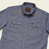 Crosscut Deluxe Shortsleeve Shirt | Noche de Paz : Indigo Chambray | Howler Bros