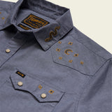 Crosscut Deluxe Shortsleeve Shirt | Noche de Paz : Indigo Chambray | Howler Bros