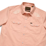 Crosscut Deluxe Shortsleeve Shirt | Seagrass : Coral Oxford | Howler Bros