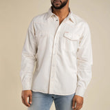 Wyatt Pearl Snap Denim Shirt | Ecru | Sendero Provisions Co