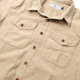 Utility Shirt | Light Khaki | Freenote Cloth
