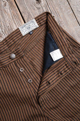 Ortega Pant | Brown Herringbone Dobby | Freenote Cloth
