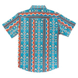 The Wyatt Pearl Snap S/S Solid Shirt | Nogales Stripe Turquiose | Sendero Provisions Co