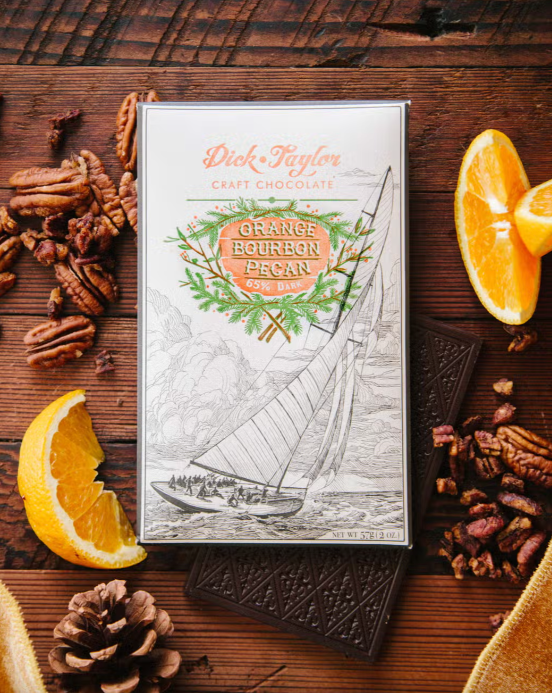 Orange Bourbon Pecan Dark Chocolate | Dick Taylor – Manready Mercantile