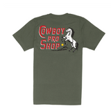 Cowboy Pro Shop Tee | Army Green | Sendero Provisions Co