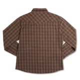 Waimea Heavyweight Overshirt | Brown Charcoal Palaka | Western Aloha