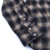 Bodie Shirt | Navy Shadow Plaid | Freenote Cloth