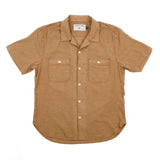 Dayton S/S Shirt | Terracotta Stripe | Freenote Cloth