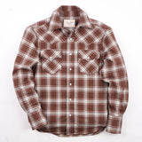 Western Scout Shirt | Brown Plaid | Freenote Cloth