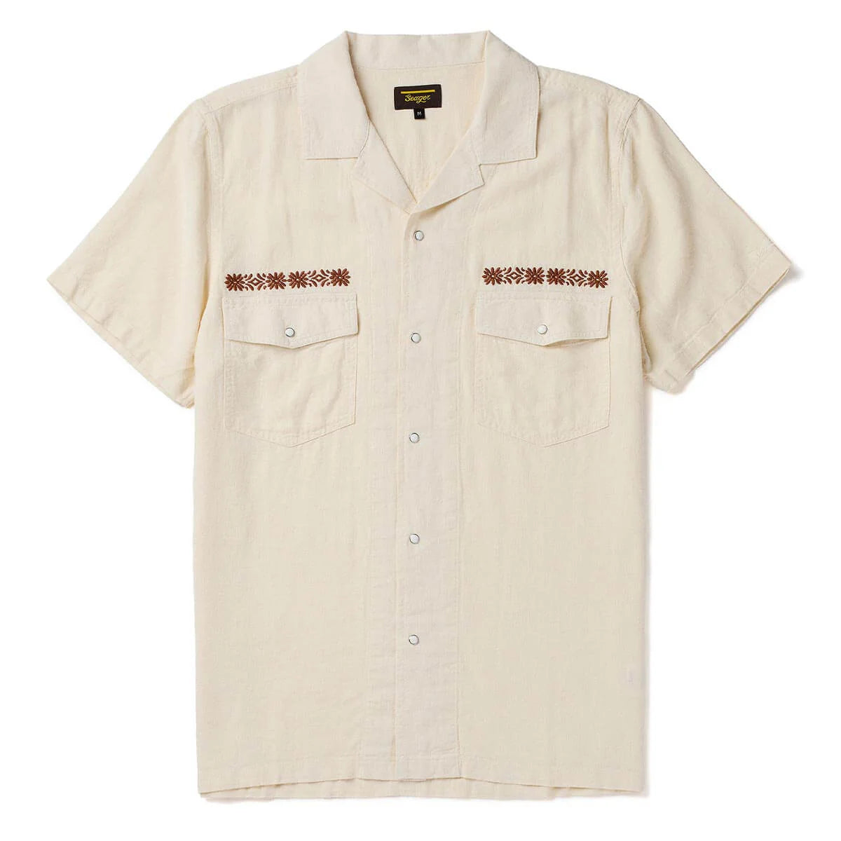 220フランク＆アイリーン コットン100％シアーシャツ ベージュXS綿ガーゼ Whippersnapper S/S Shirt | White Wash | Seager Co. – Manready
