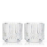 Zephyr Crystal Lowball Tumblers Set of 2