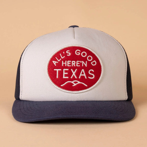 All's Good Trucker | Navy + Vintage White | Texas Hill Country Provisions