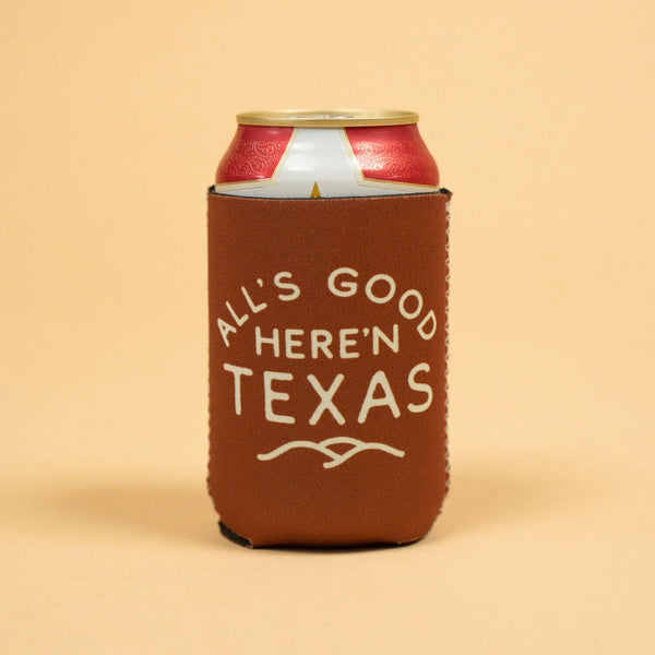 All's Good Can Sleeve |Cowhide | Texas Hill Country Provisions